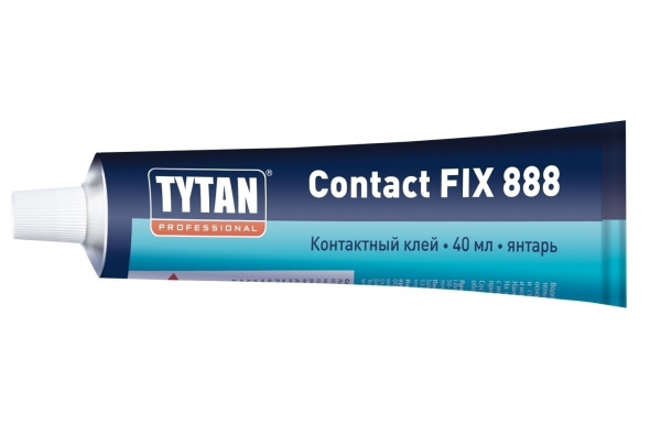 Клей контактный Contact Fix 888 40мл янтарь TYTAN Professional ТЦ Евроремонт