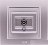 Розетка ZENA ТВ  хром (модуль) ТЦ Евроремонт