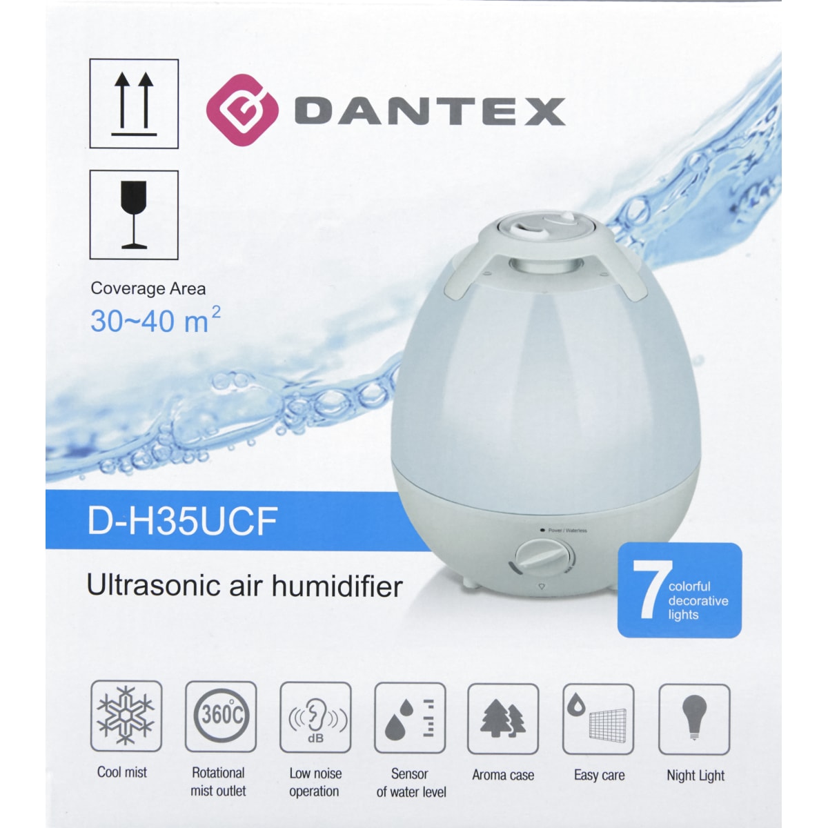 Увлажнитель D-H35UCF 40м2, 250 мл/ч