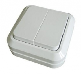 Выключатель "Ладога"  2кл. белый  ТЦ Евроремонт