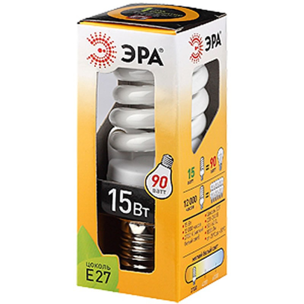 Лампа энергосб. ЭКОНОМ 15Вт Е27 яркий свет ТЦ Евроремонт