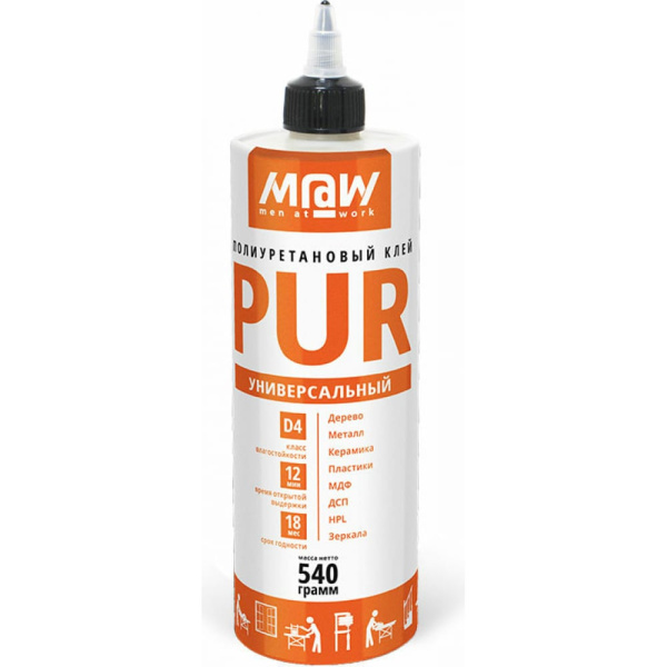 Клей полиуретановый M@W PUR Универсальный 540 гр ТЦ Евроремонт