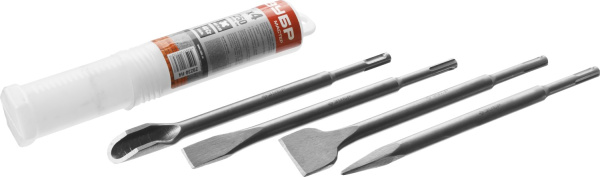 ЗУБР SDS-plus Набор зубил 250 мм, 4 шт ТЦ Евроремонт