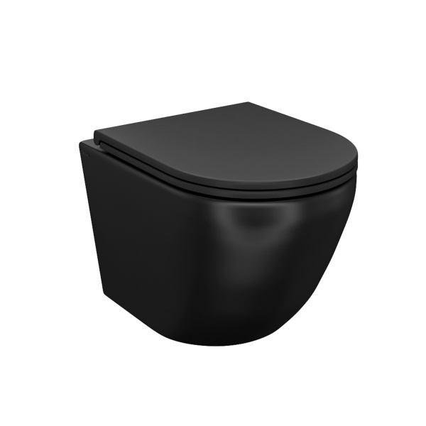 Унитаз подвесной IDDIS Blanco, черный матовый (BLAR3BMi25) ТЦ Евроремонт