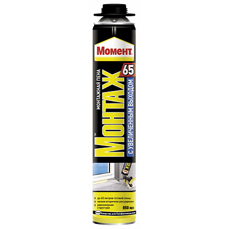 Пена монтажная Момент PRO65 PA850 850мл ТЦ Евроремонт