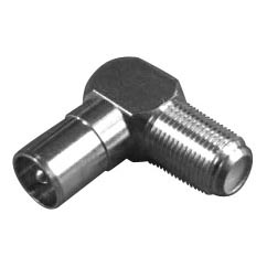 Штекер ТВ переходник гнездо F-штекерTV угловой ТЦ Евроремонт