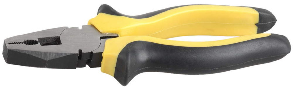 Плоскогубцы комбинированные "Оптима", двухцветные обрезиненные ручки, полированная сталь 165 мм ТЦ Евроремонт