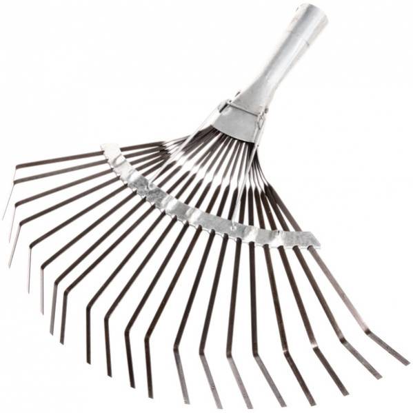 ГРАБЛИ ВЕЕРНЫЕ ПЛАСТИНЧАТЫЕ ОЦИНК. 20 ЗУБ. (ПАВЛОВО) ТЦ Евроремонт