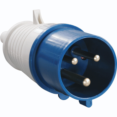 Вилка 013 2Р+РЕ 16А 220В IP44 TDM ТЦ Евроремонт