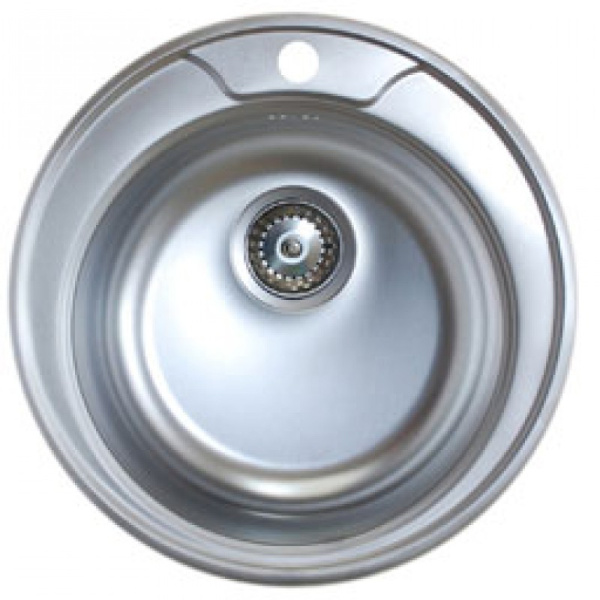 Мойка нерж. врезн. D49 круглая (201) 0,6мм, 3,5"  ТЦ Евроремонт
