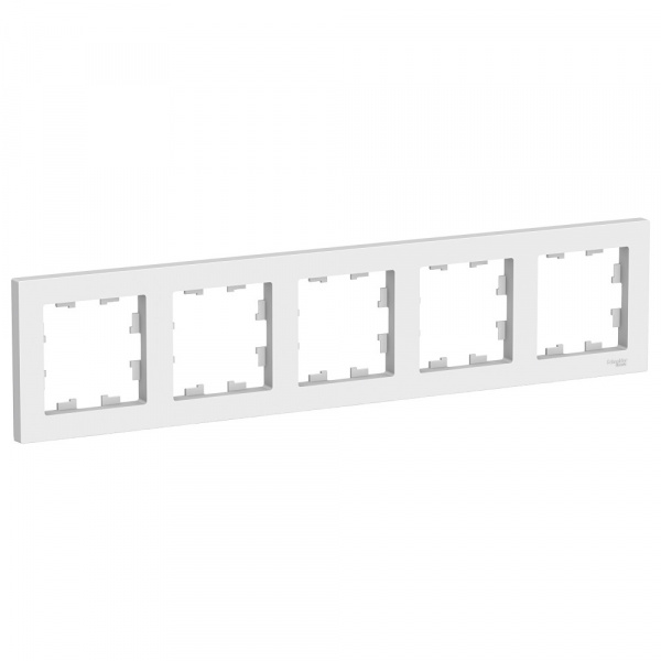 Schneider Electric ATLASDESIGN 5-постовая РАМКА, БЕЛЫЙ ТЦ Евроремонт