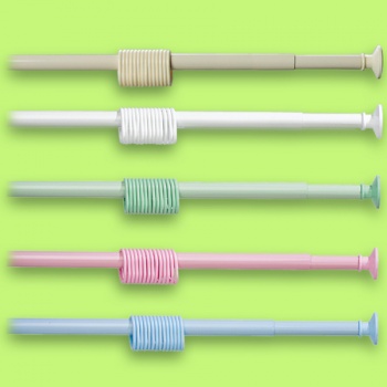 Штанга д/ванной с кольцами (розовая) ТЦ Евроремонт