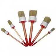 Кисть круглая №12, светлая щетина, деревянная ручка (12шт/240уп) ТЦ Евроремонт