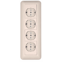 Розетка о/у с заземлением 4-я  Прима ТЦ Евроремонт